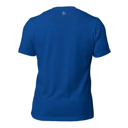 Plain royal blue crew neck t-shirt from the Priestess Unisex Jersey in ring-spun cotton