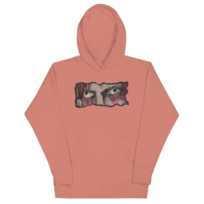 Dusty pink hoodie with cool design and pouch pocket, the softest hoodie for style