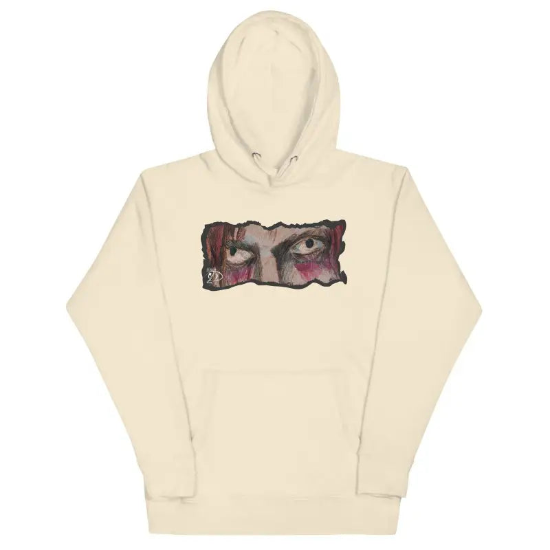 Cream-colored hoodie with cool design and pouch pocket, showcasing the softest hoodie