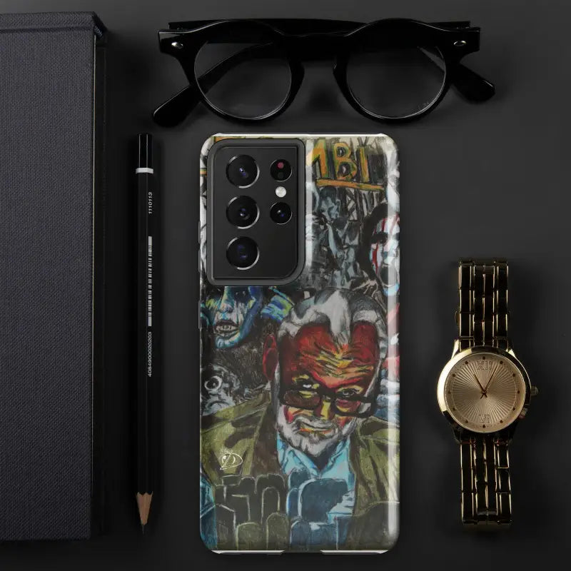 Samsung Galaxy S21 Ultra with Eternal Vigilance Tough Phone Case inspired by Zombie Cinema