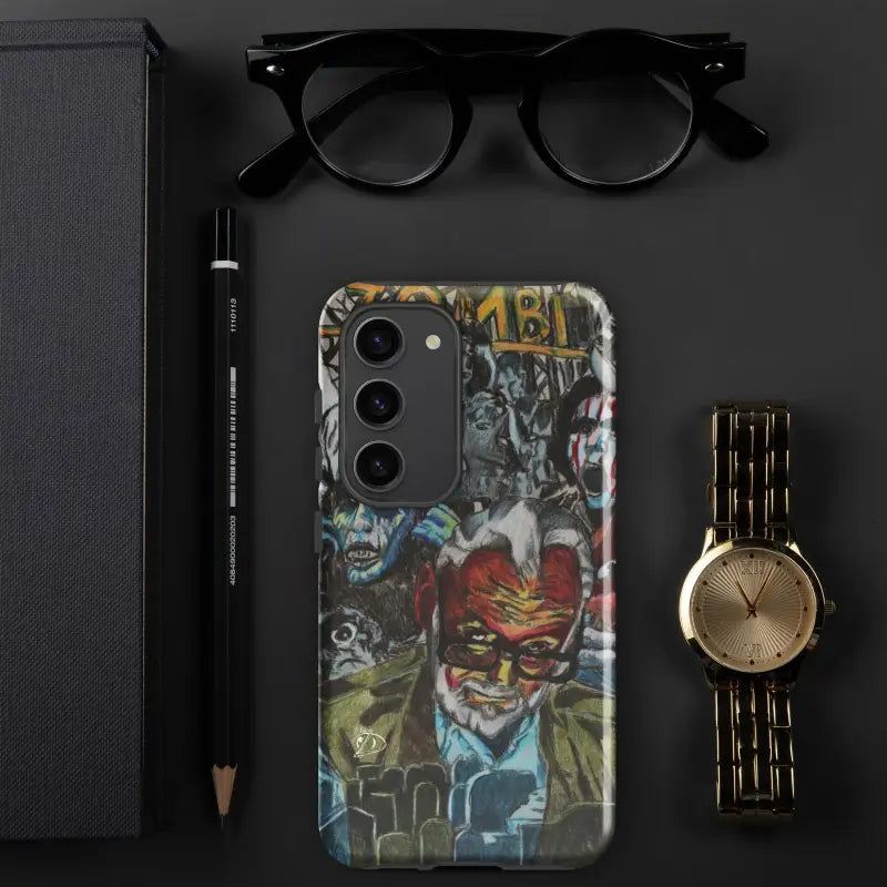 Eternal Vigilance Tough Phone Case featuring colorful comic book artwork inspired by Zombie Cinema