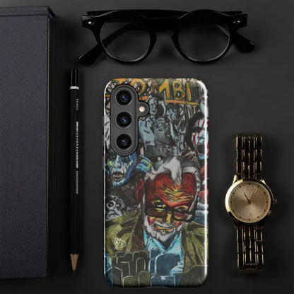 Eternal Vigilance Tough Phone Case featuring comic book art inspired by Zombie Cinema