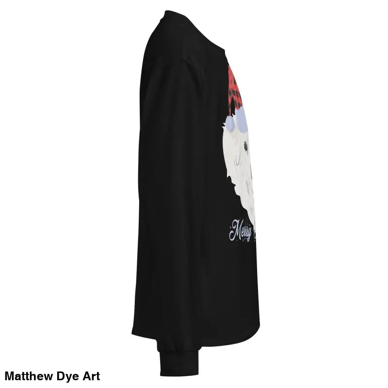 Black long sleeve shirt with dog graphic, perfect gift for art and animal lovers