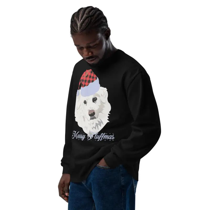 Black long sleeve shirt featuring dog graphic, perfect gift for dog lovers