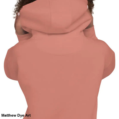 Salmon-colored Franky Unisex Hoodie, a delightful tribute to Frankenstein’s Monster