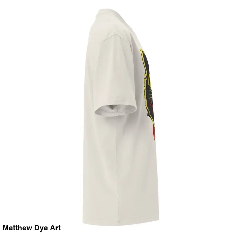 White graphic t-shirt featuring Grinning Ghoul design from Vintage Halloween Oversized Tee