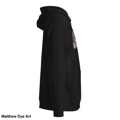 Black Hooded Sweatshirt from Haunted Gaze Unisex Eco Raglan Hoodie collection