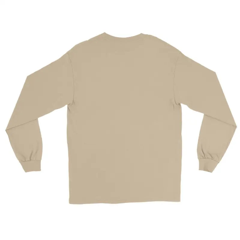 Beige long-sleeved crewneck sweatshirt from Haunting Elegance in Pink for spooktacular comfort