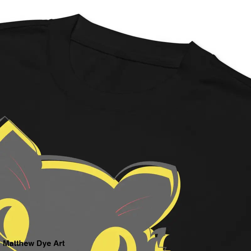 Black vintage cat unisex long sleeve shirt featuring a stylized cat graphic design