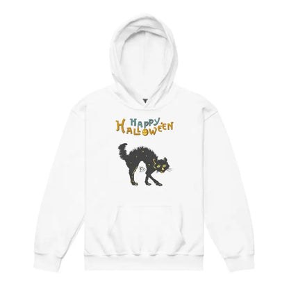 White heavy blend hoodie featuring Halloween charm from the Little Monsters Approved collection
