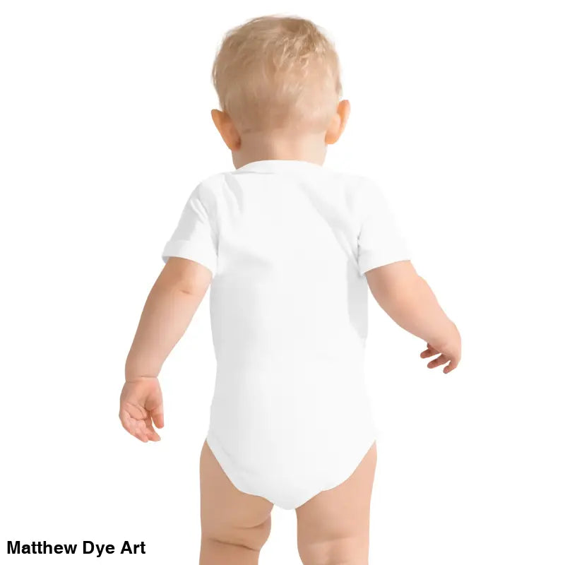 White baby onesie featuring a vintage black cat design for Halloween celebrations