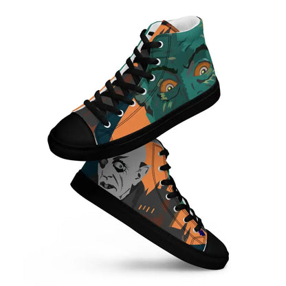 High-top sneakers with monster design for a Cute Halloween Collection