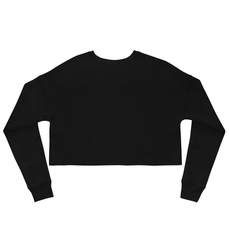 Black cropped long-sleeve sweatshirt from Murder Party fleece for bold fashionistas