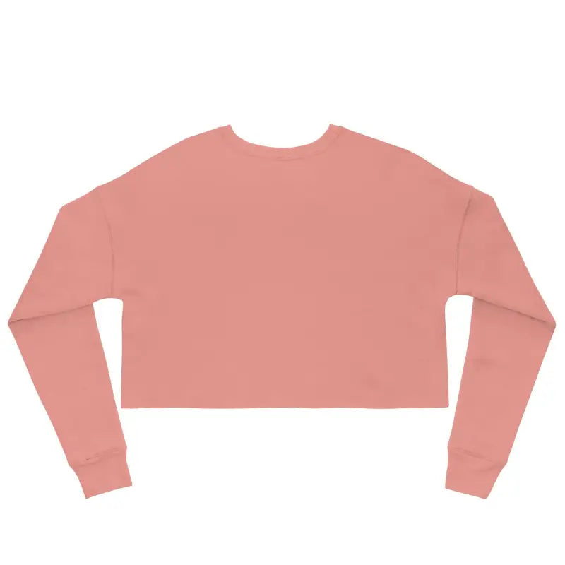 Pink cropped sweatshirt with long sleeves from the Murder Party fleece collection