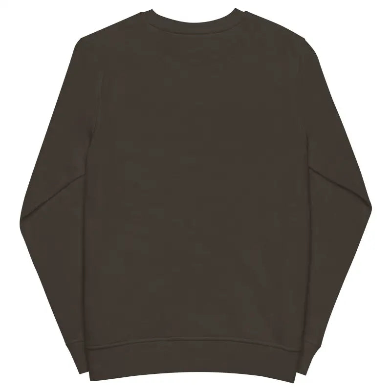 Dark brown Murder Party Sweatshirt in organic cotton with long sleeves for sustainable comfort