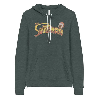 Dark green fleece hoodie featuring The Sopranos logo in airlume combed ring-spun cotton