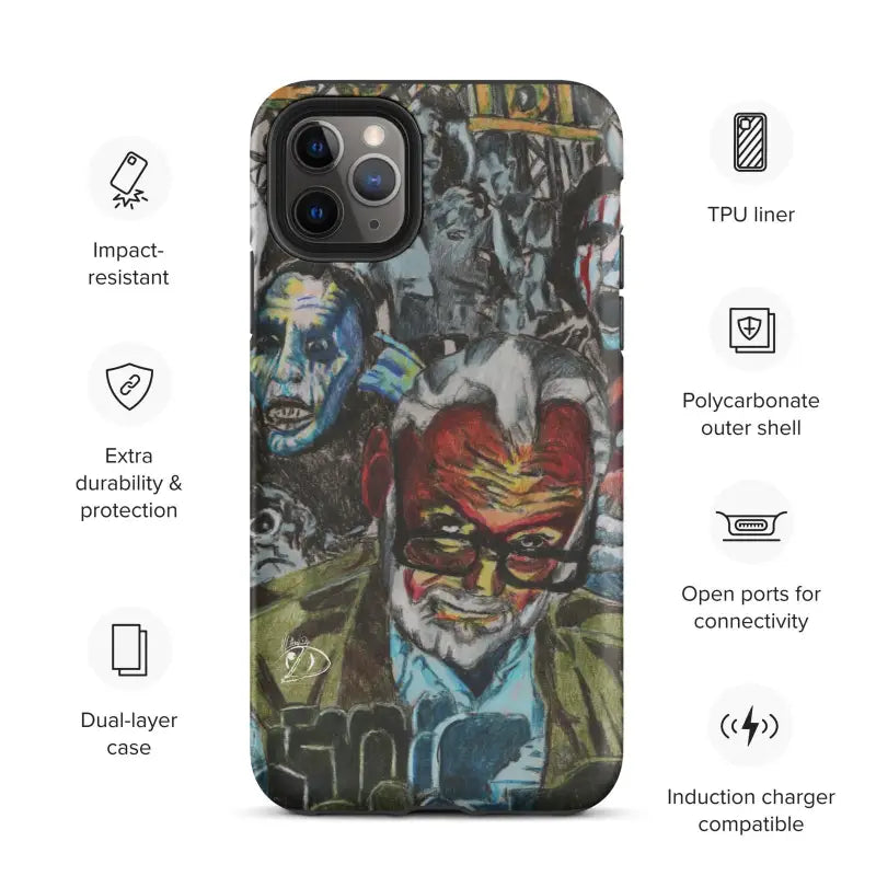 Graffiti-style street art iPhone® case showcasing vibrant colors and impact resistance