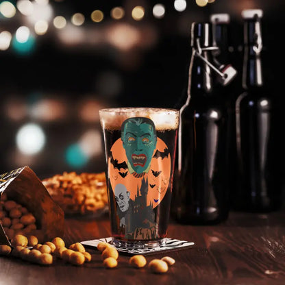 Halloween-themed Night of the Vampires Shaker Pint Glass from Matthew Dye Art collection