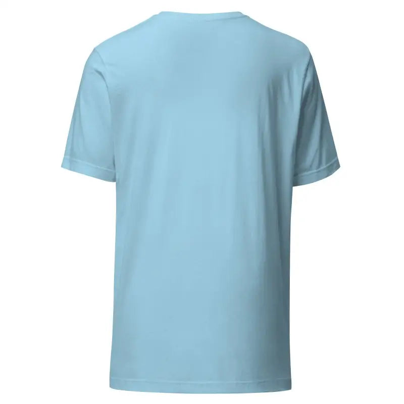Light blue short-sleeved unisex t-shirt for Trick R Treat Halloween celebration