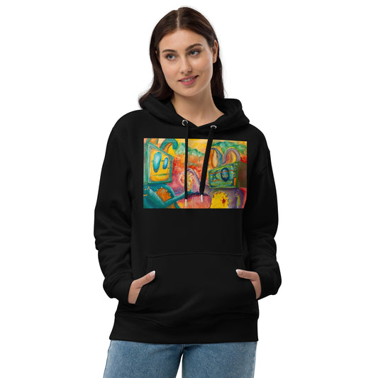 "A Gift of the Heart" Eco-Hoodie - Sustainable Comfort & Artistic Depth
