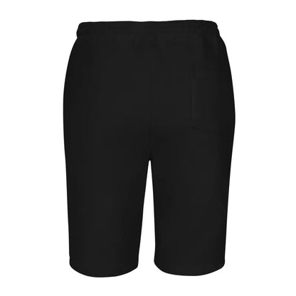 Black knee-length athletic shorts from Pumpkin Witch Men’s Fleece Shorts collection