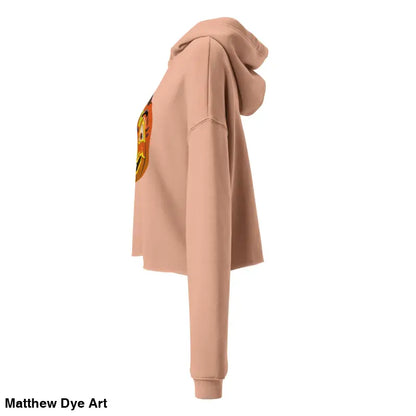 Peach-colored hooded sweatshirt featuring an Enchanted Pumpkin Witch design for Halloween