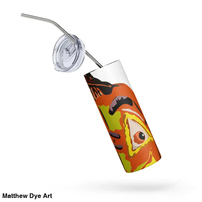Pumpkin Witch Stainless Steel Halloween Tumbler with Straw and Lid, practicality embraces whimsy