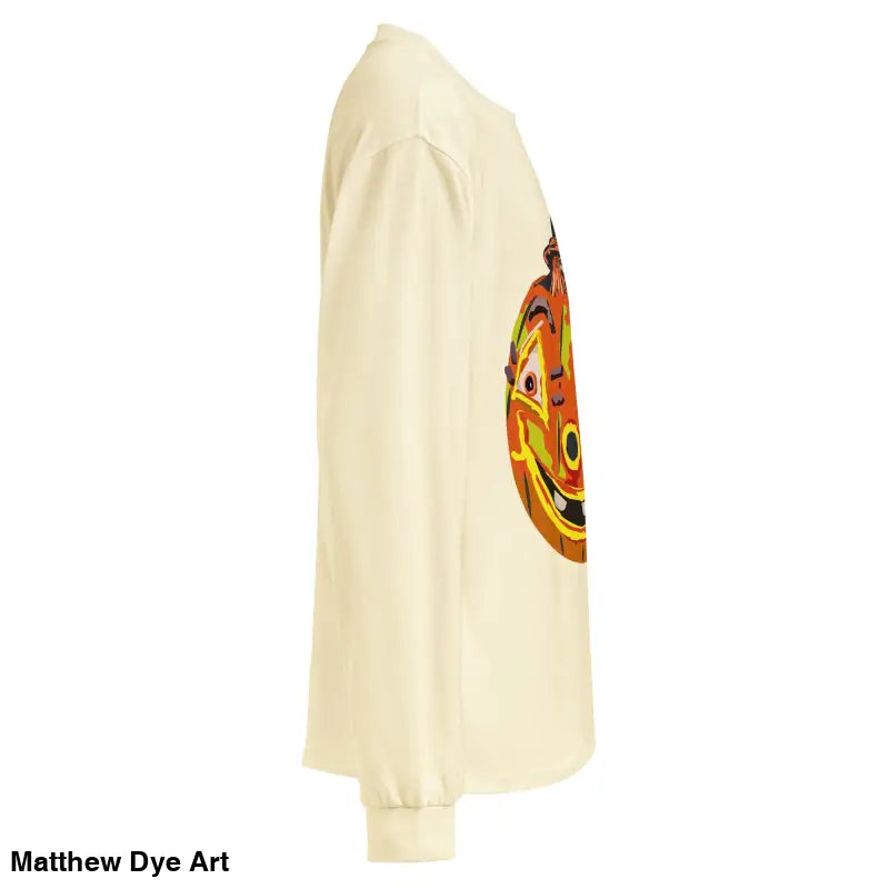 Premium long sleeve shirt featuring a whimsical jack-o’-lantern graphic for comfort