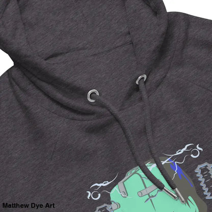 Gray hooded sweatshirt from Reanimated in Style, an eco organic cotton-blend hoodie