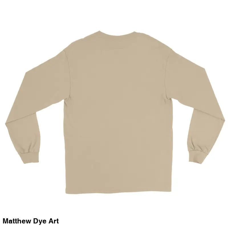 Tan long-sleeved shirt from the Retro Franky Vintage Horror Long Sleeve Tee collection