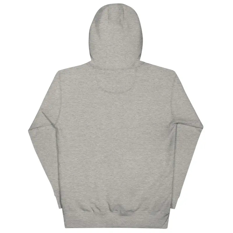 Light gray hooded sweatshirt back view for Romero Tribute Hoodie celebrating Zombie Cinema