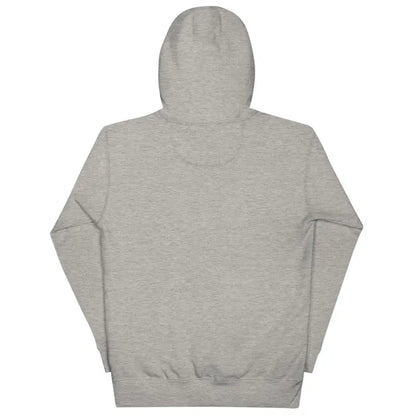 Light gray hooded sweatshirt back view from Romero Tribute Hoodie, inspired by zombie cinema