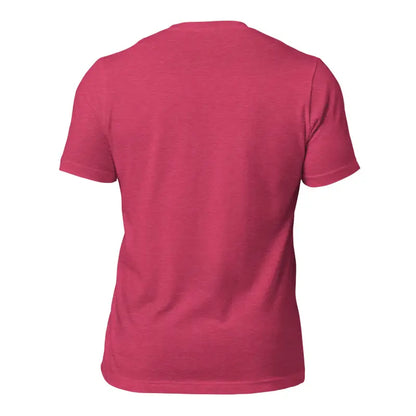 Back view of pink crew neck t-shirt featuring Mjölnir & ravens design