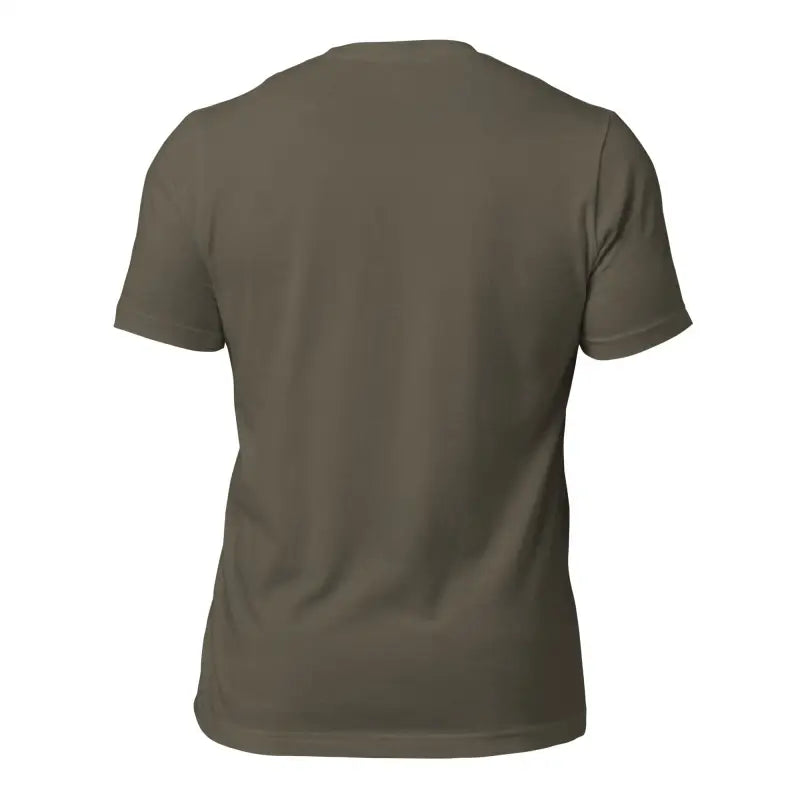 Plain olive green t-shirt with short sleeves from the Elegance of Odin’s Ravens collection