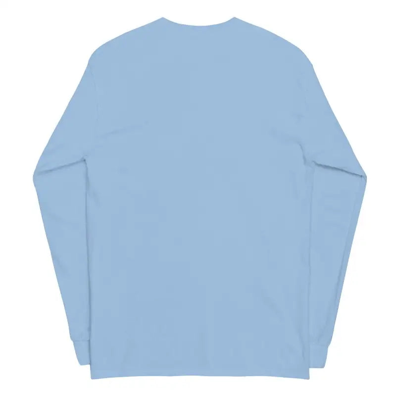 Light blue long-sleeve tee featuring classic horror design for men