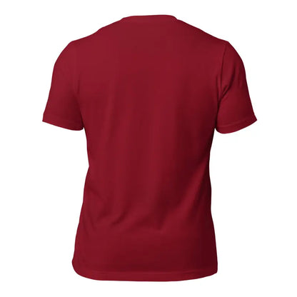 Plain burgundy crew neck t-shirt from Sinister Belle Unisex Gothic Horror collection