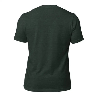 Dark green crew neck t-shirt back view from Sinister Demon Gothic Horror Unisex line