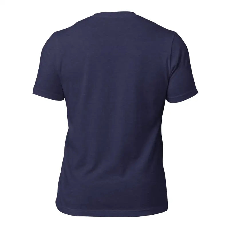 Navy blue crew neck t-shirt back view from Sinister Belle Gothic Horror Unisex collection