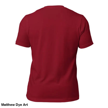 Plain burgundy crew neck t-shirt from Sinister Belle Unisex Gothic Horror collection
