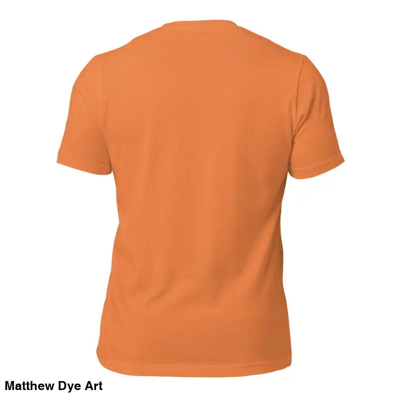 Plain orange short sleeve t-shirt from Sinister Belle unisex collection