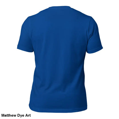 Plain royal blue crew neck t-shirt from Sinister Belle Unisex Gothic Horror collection