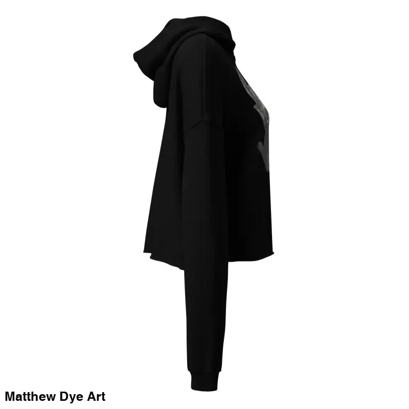 Black hooded sweatshirt featuring Sinister Entity design with exaggerated pointed ears