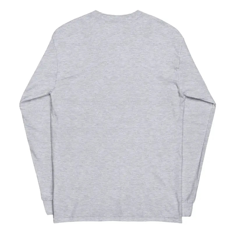 Plain gray long-sleeve t-shirt from Skull & Owl, a comfortable soft unisex option