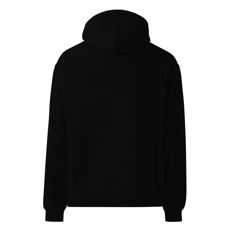 Black hooded sweatshirt with ribbed cuffs and hem from Soultangler Oversized Hoodie