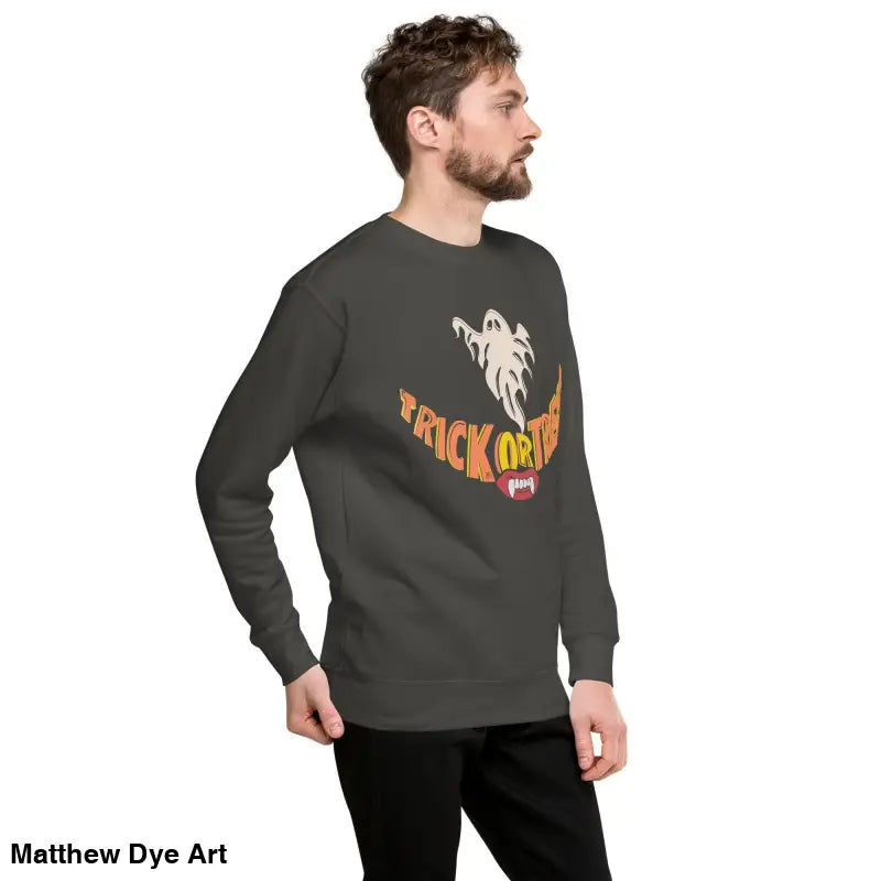Spooky Comfort Unisex sweatshirt for Halloween wardrobe exudes playful enchantment