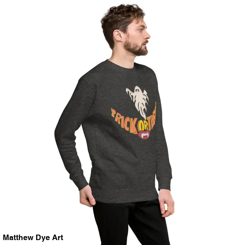Halloween-themed long-sleeved shirt for playful enchantment in your Halloween wardrobe
