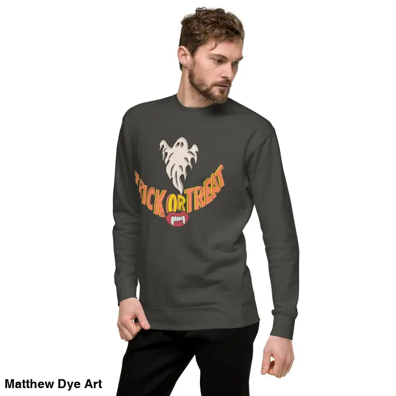 Long-sleeved Halloween shirt for a spooky comfort unisex wardrobe with playful enchantment