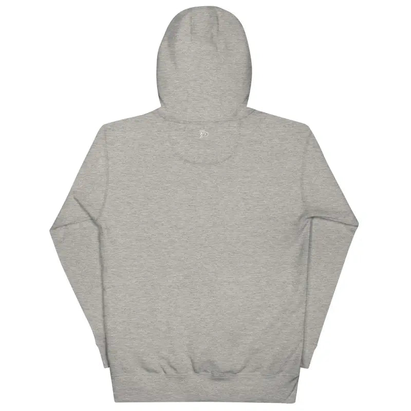 Light gray hooded sweatshirt back view from Stillness of Phrenology classic unisex hoodie