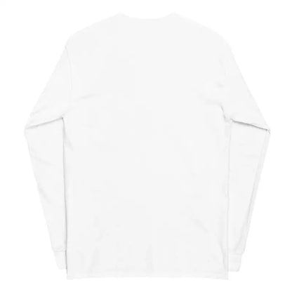 White long-sleeved shirt laid flat featuring Surrealism art inspired by Romero