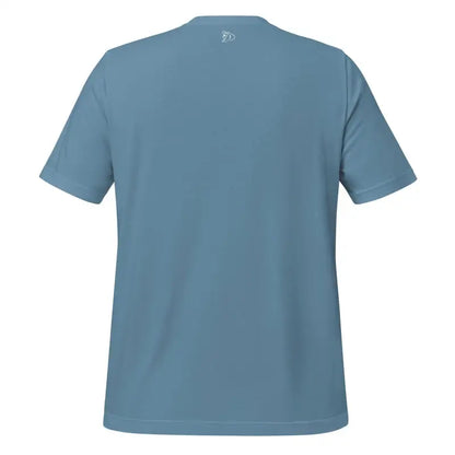 Plain blue t-shirt in ring-spun cotton, featuring short sleeves as a comfortable unisex t-shirt